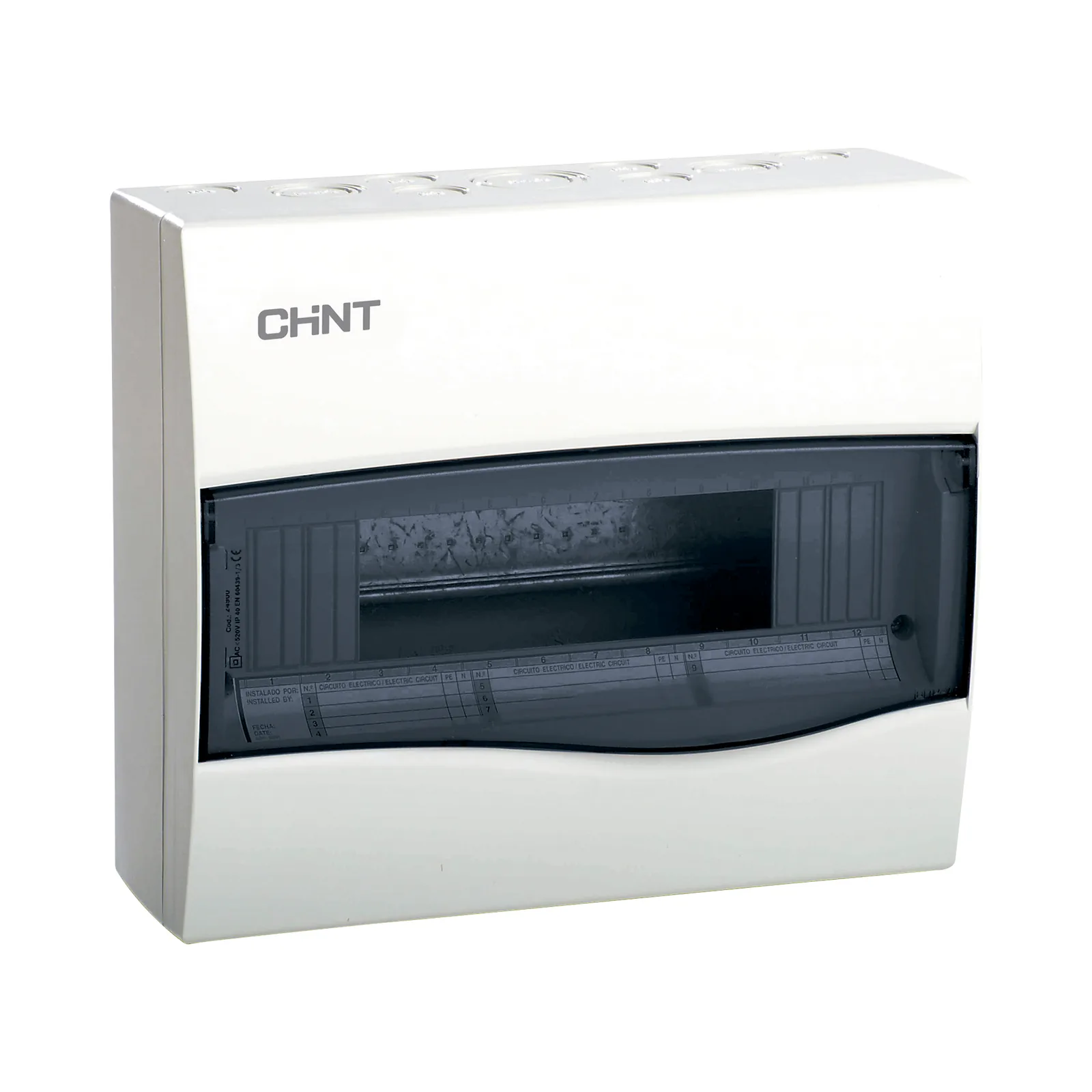 Caja de distribución para sobreponer, IP40, 12 módulos (SKU: 8101007)
