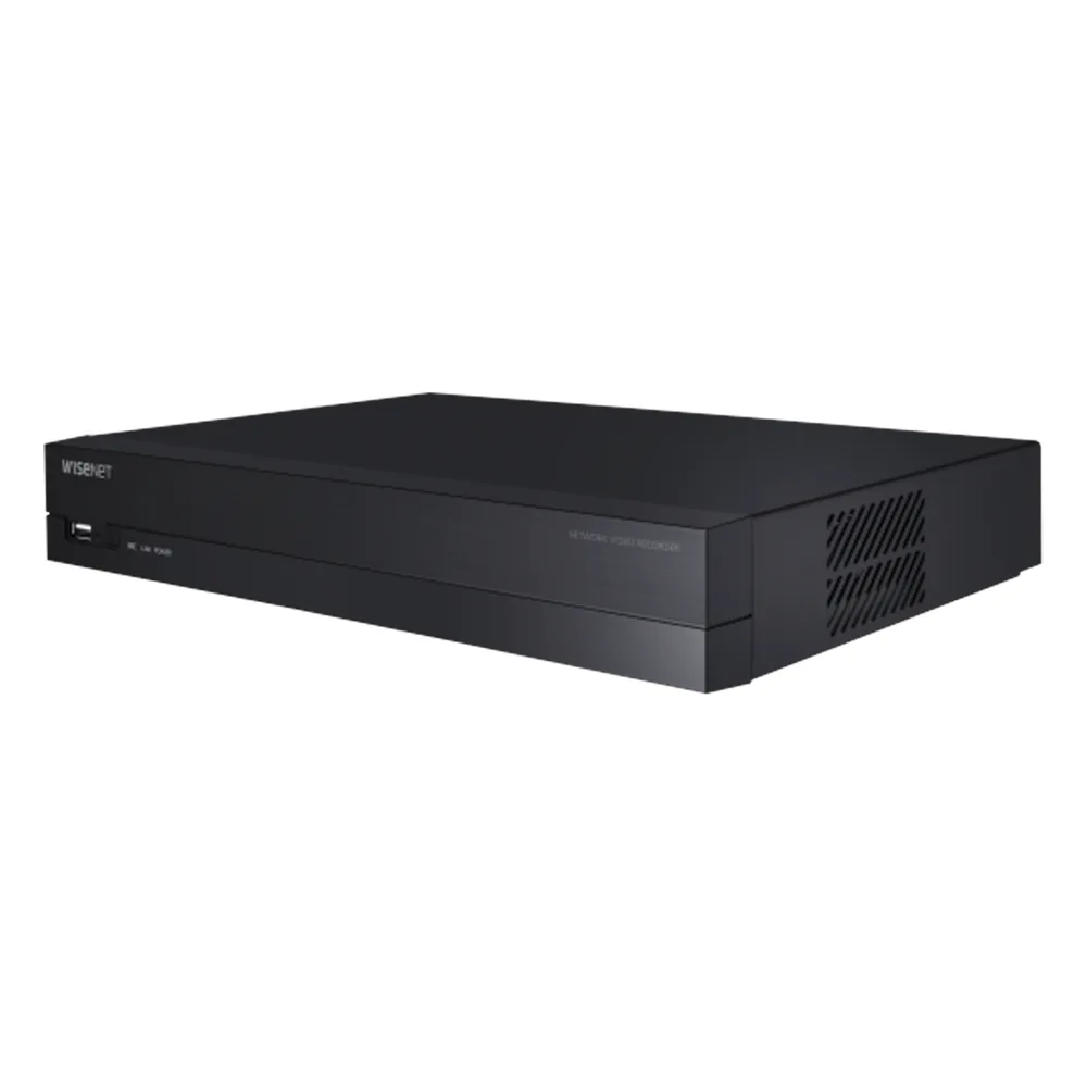 NVR 8 Megapíxel / 4 canales / H.265 / P2P Wisenet / 4 puertos PoE