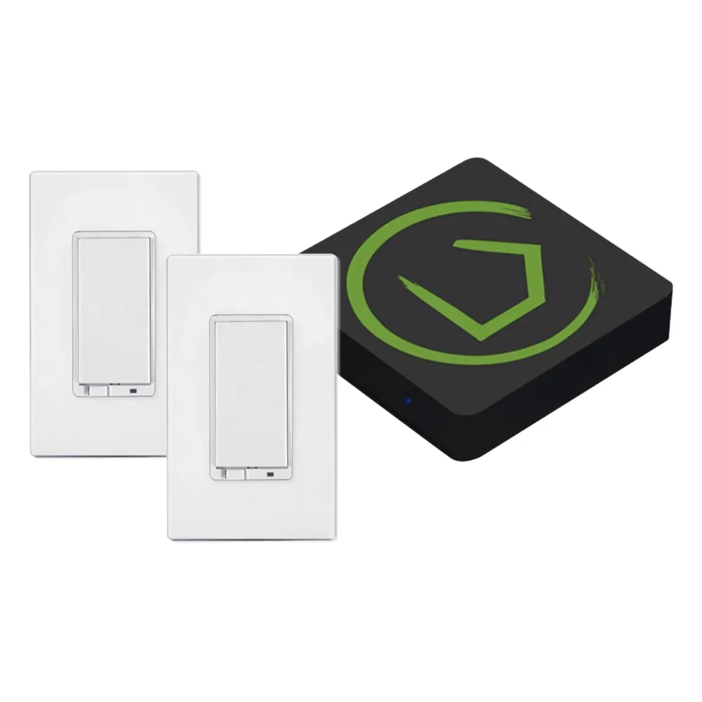 KIT HUB Controlador inteligente para dispositivos Zwave, Zigbee, Shelly, Lutron, incluye 1 HUB / 2 Atenuadores inteligentes On/Off Zwave