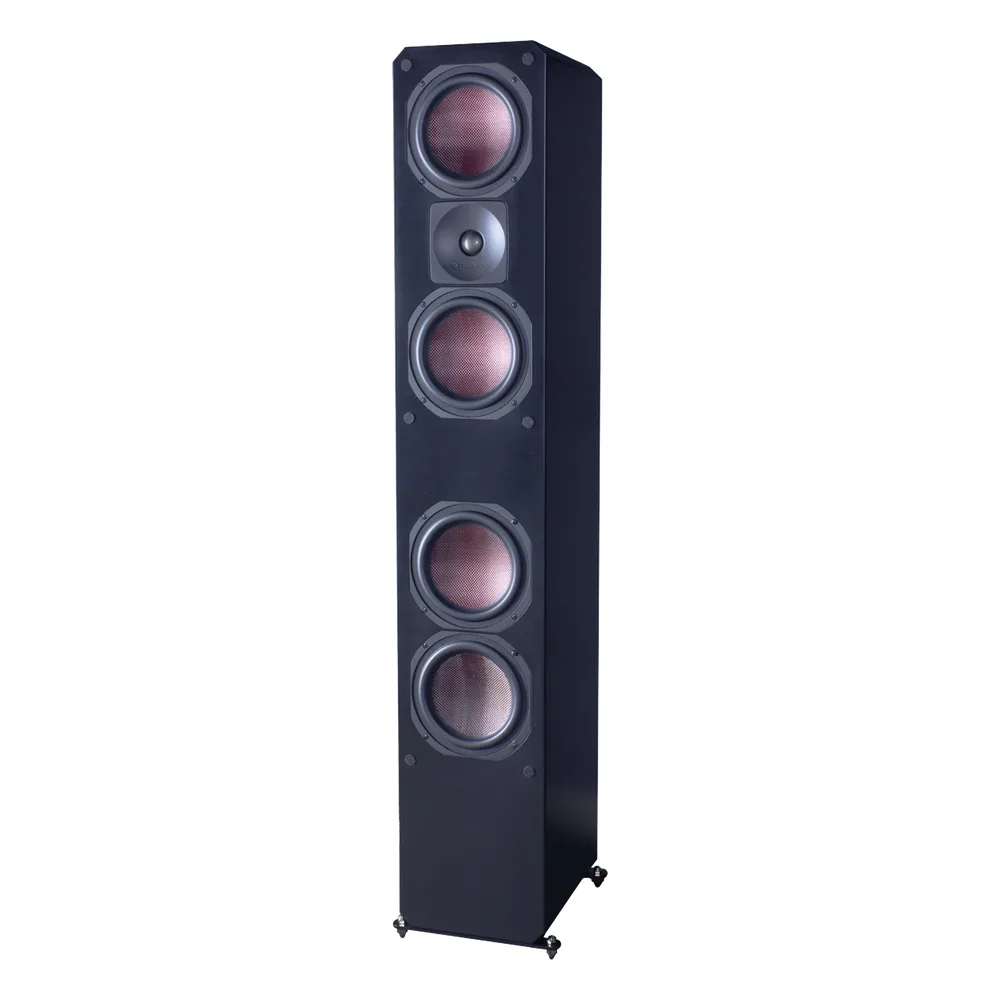 ELITE SERIES PREMIUM HOME THEATER 3 VIAS, 4 WOOFER DE FIBRA DE CARBONO 6.5", 1 TWEETER DE TITANIO, COLOR NEGRO