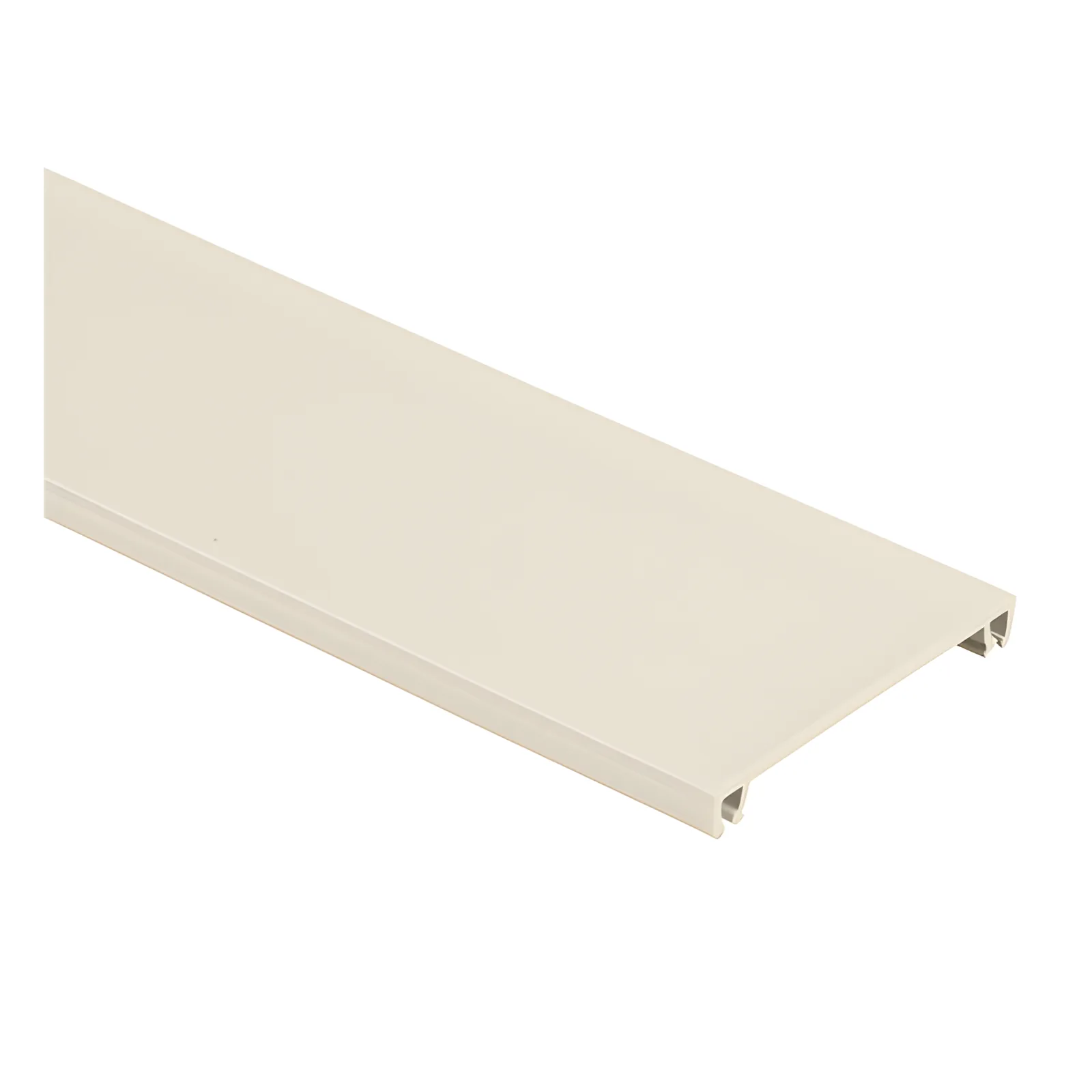 Cubierta para canaleta T-70, de PVC rígido, 70.1 x 9.1 x 1800 mm, Color Blanco Mate