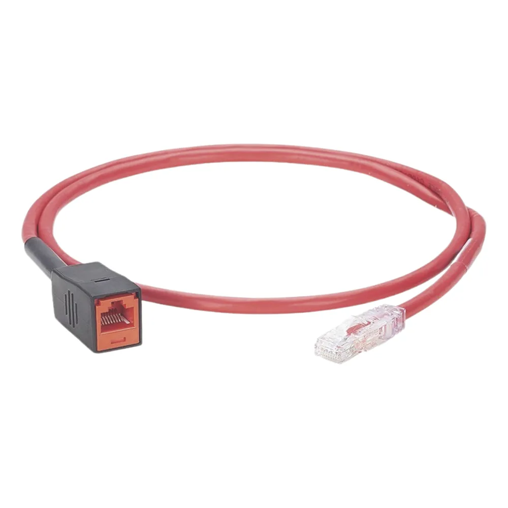 Cable de Prueba Para Plugs Rj45 de Terminación en Campo (MPTL), Cat6A, UTP, 1 Metro, Color Rojo
