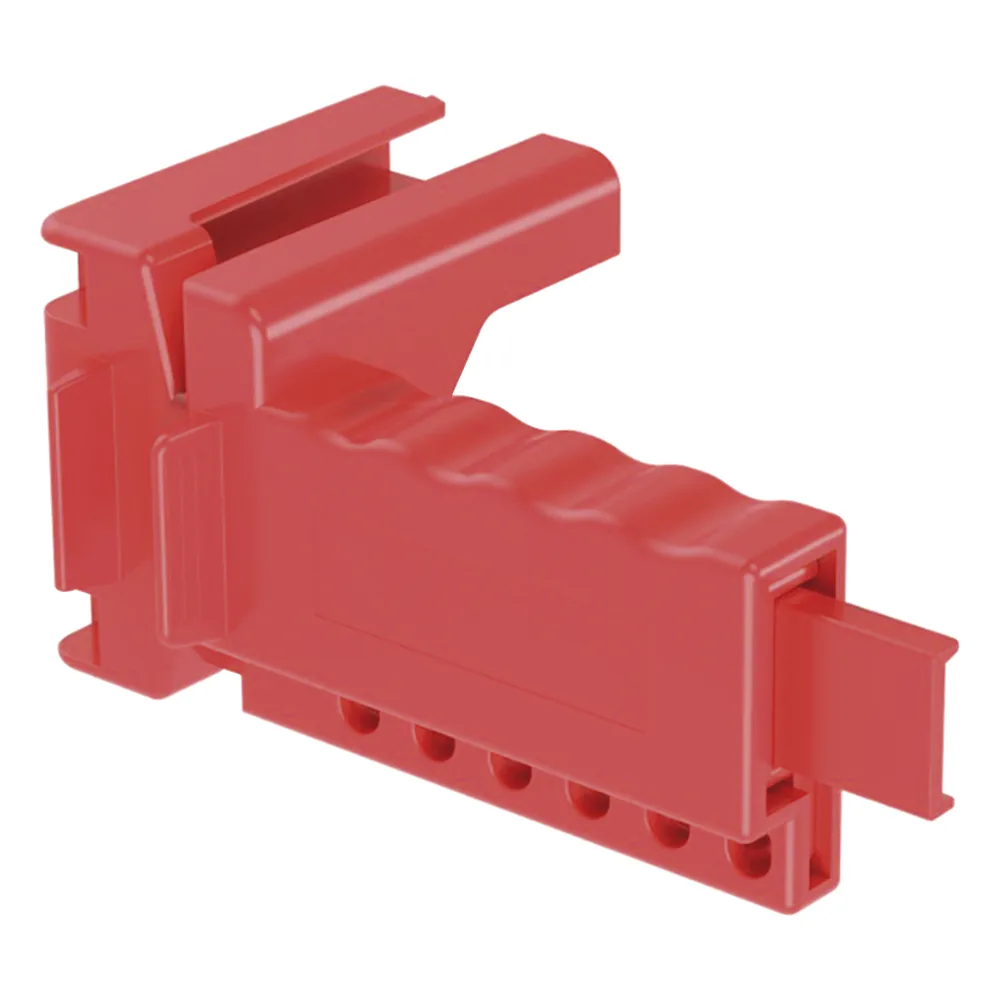 Dispositivo de Bloqueo LOTO para Válvulas de Bola, para Diámetros de Tubería de 1/4" a 1" y Longitud de Mango Hasta 7.5", Color Rojo
