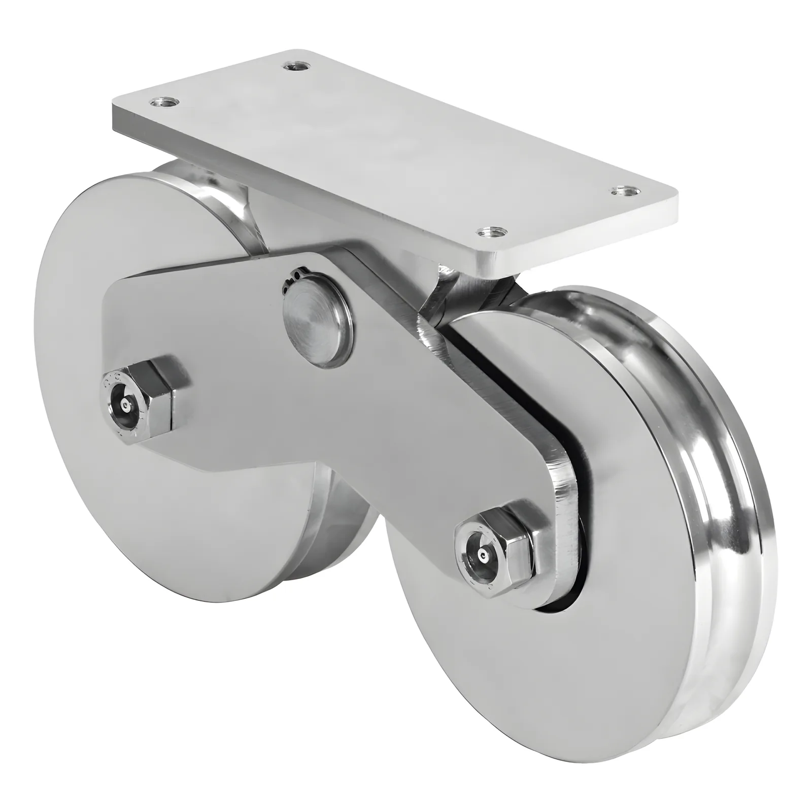 Rueda Doble de 16 cm / Capacidad Para Puertas de hasta 1920 kg / Canal Tipo "U"