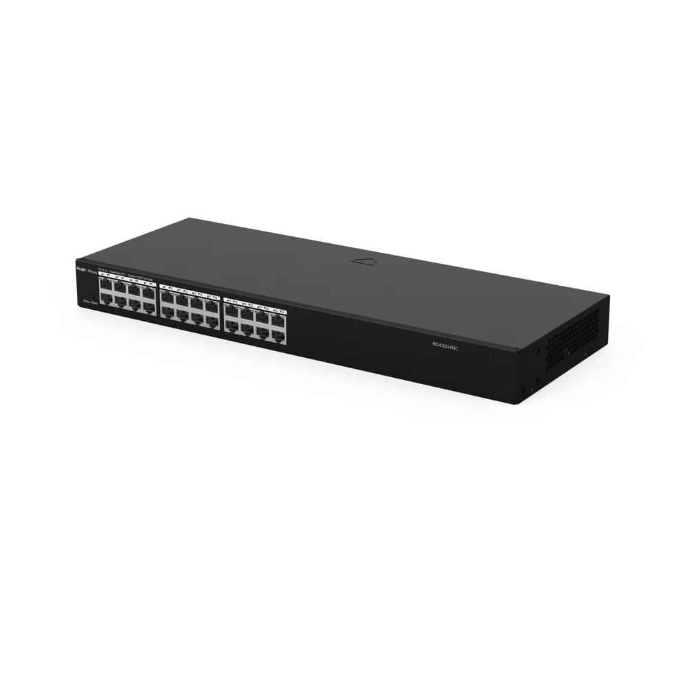 Switch Administrable 24 puertos Gigabit, gestión gratuita desde la nube.