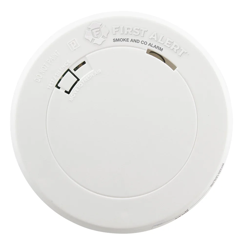 Detector Combo de Humo/CO, Autónomo, Batería Sellada de Litio de 10 años, No Requiere Panel, Diseño Ultra Delgado, No Requiere Cableado