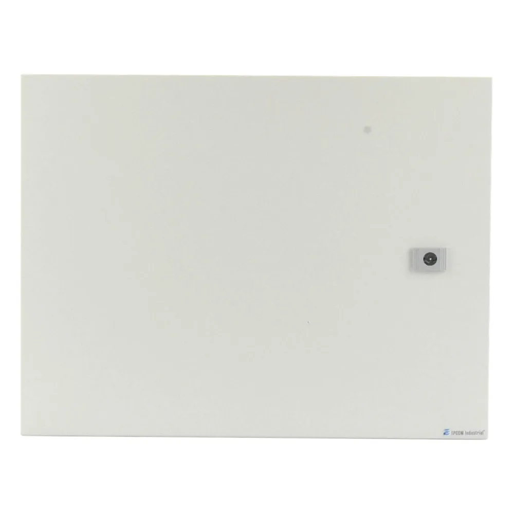 Gabinete de Acero Galvanizado, para Instalación de 1 Batería PL110D12, (550 x 420 x 290 mm) Instalación en piso o poste, accesorios (No incluidos)