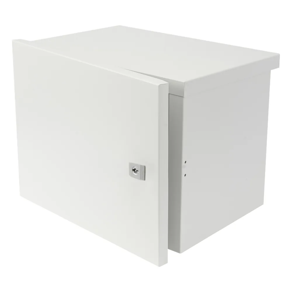 Gabinete para instalación de 2 Baterías PL4012, Fabricado en Lámina Galvanizada, Opción para montar en poste (No incluido)