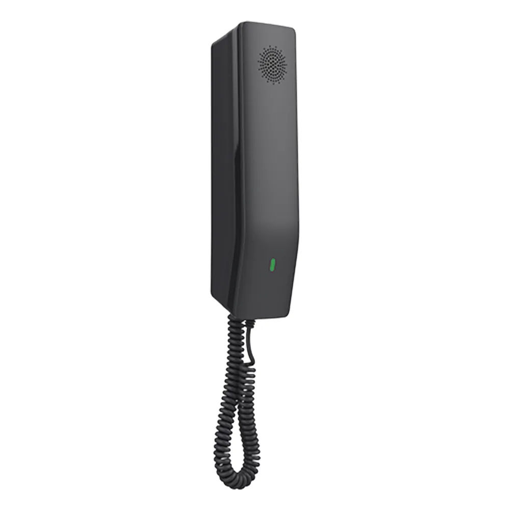 Teléfono IP Hotelero Wi-Fi, 2 líneas SIP con 2 cuentas, codec Opus, IPV4/IPV6, color negro, con gestión en la nube GDMS