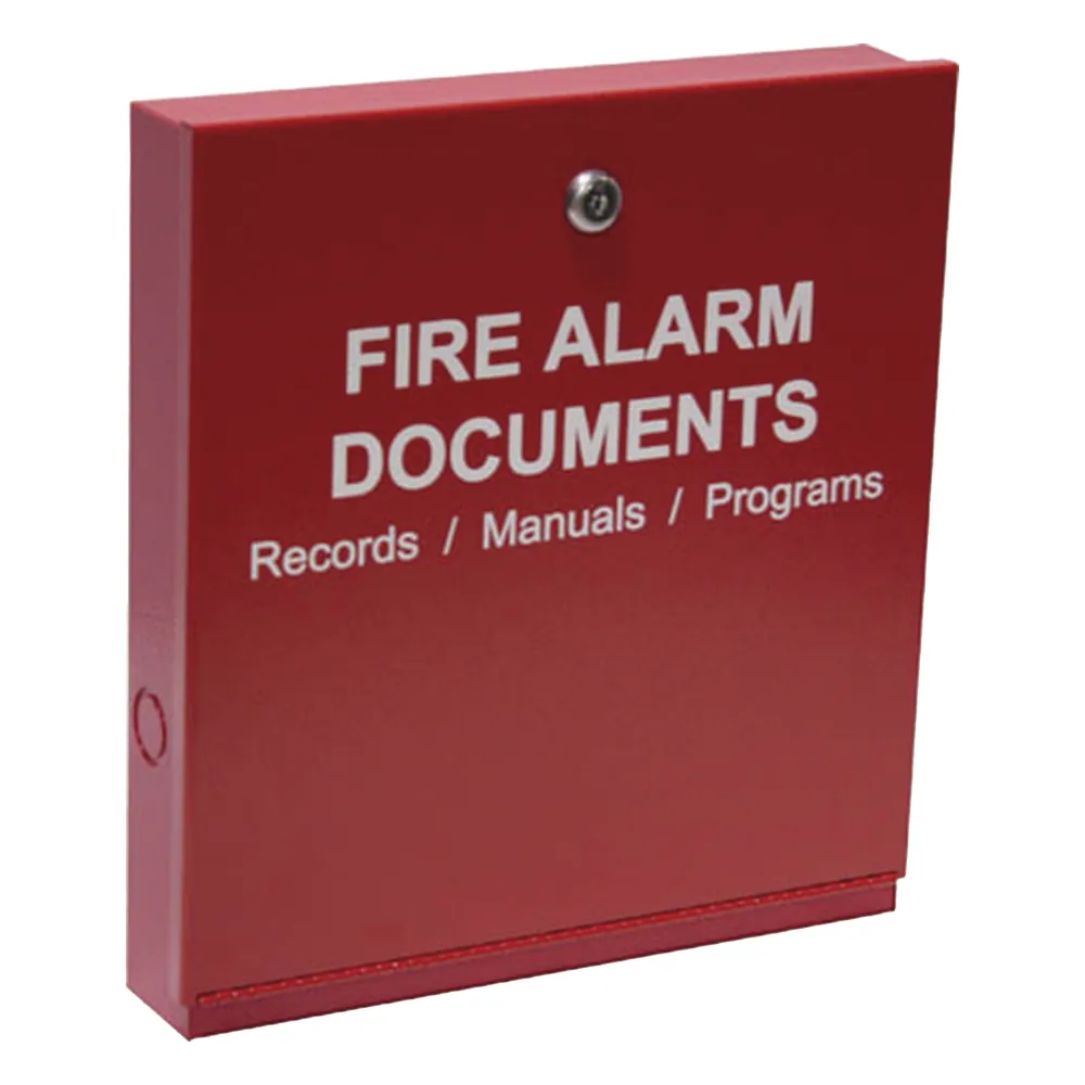 Gabinete para documentos del sistema de alarma contra incendios