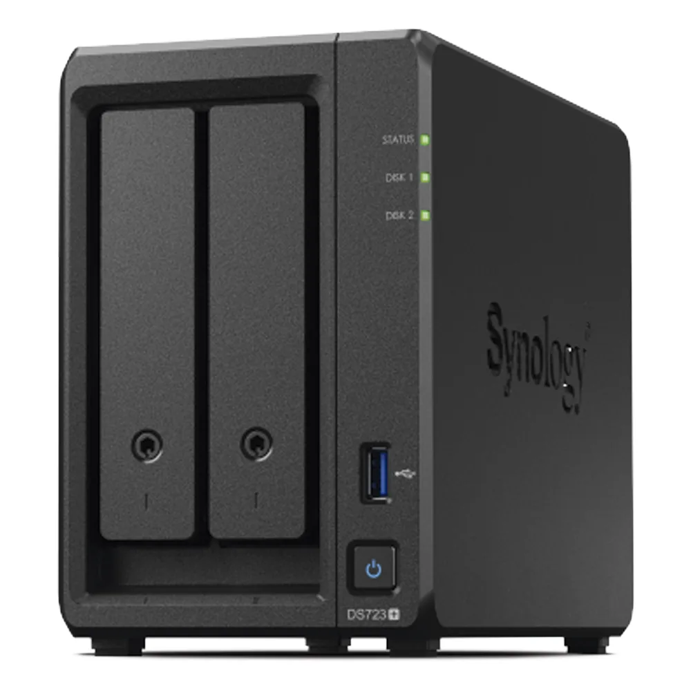 Servidor NAS de 2 Bahías (Expandible a 7 Bahías) / Hasta 126 TB / Servicio Nube Gratis (P2P) / Administración Remota y Respaldo Programado