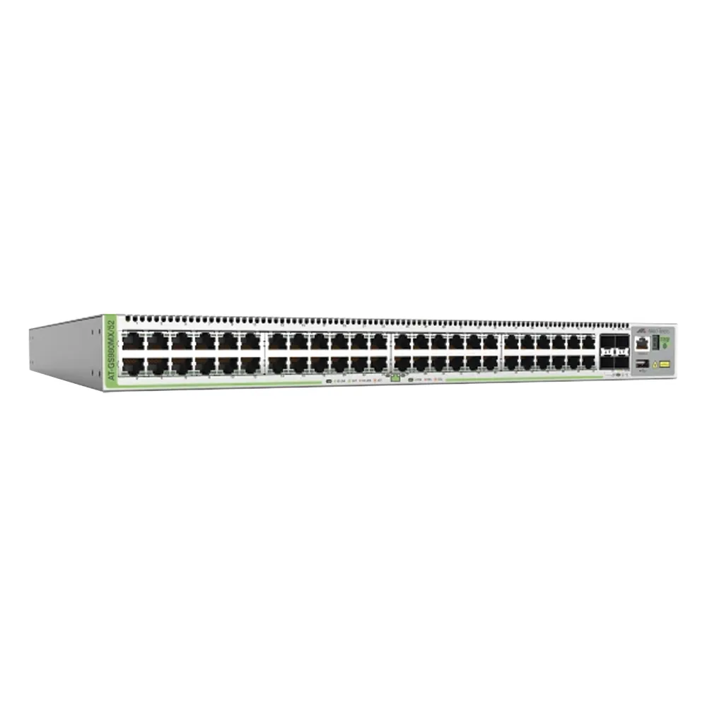 Switch Apilable L3 lite, 48 puertos 10/100/1000-T, 4 puertos SFP+ 10G