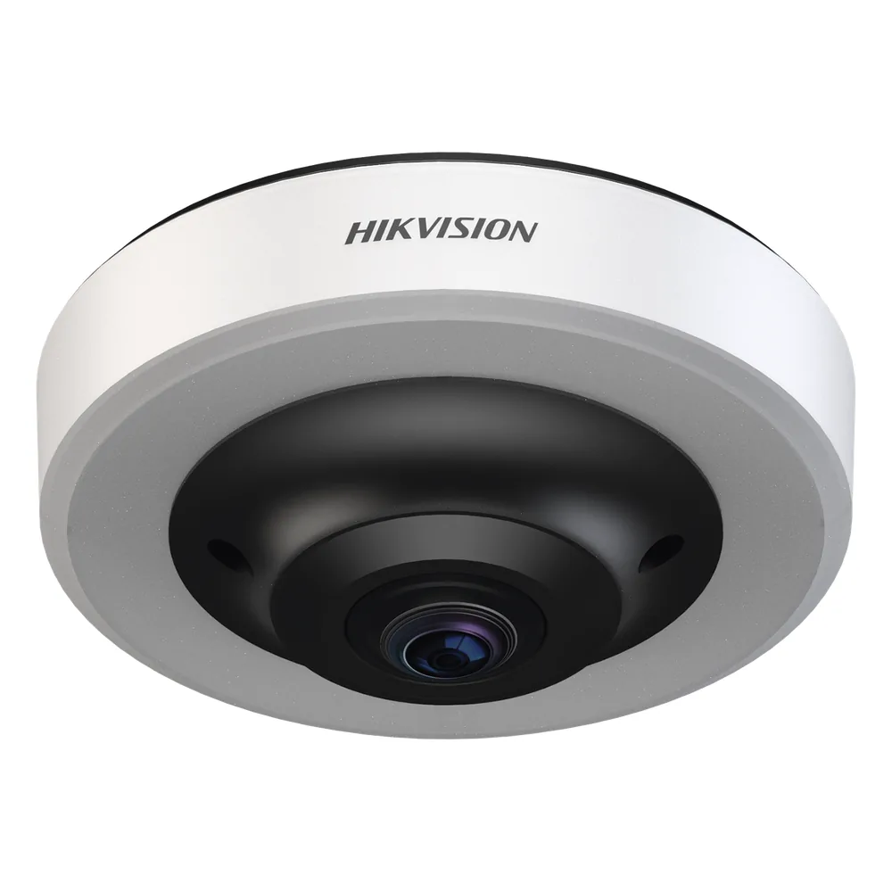 Cámara Fisheye 360°de Estacionamiento 12MP / Algoritmo de Detección de Espacio de Estacionamiento / Admite H.265 / Instalación en Techo / Soporte PoE / Detecta hasta 16 Espacios Ocupados o Libres