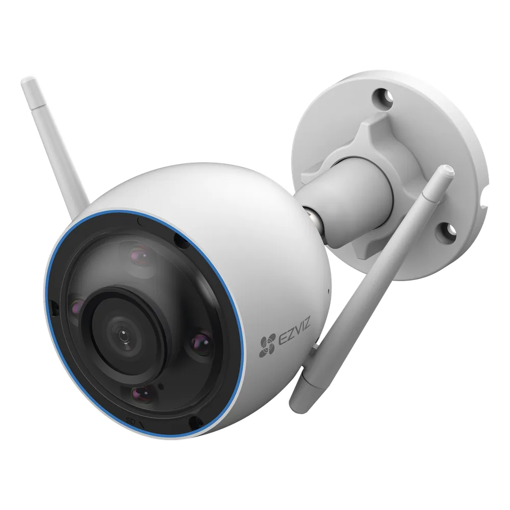Bala WiFi / 3 Megapixel (2K) / Detección humana / Detección De Vehiculo / Alertas de Voz Personalizables / Sirena / Luz Parpadeante / Colores en Oscuridad / Micro SD / Uso En Exterior