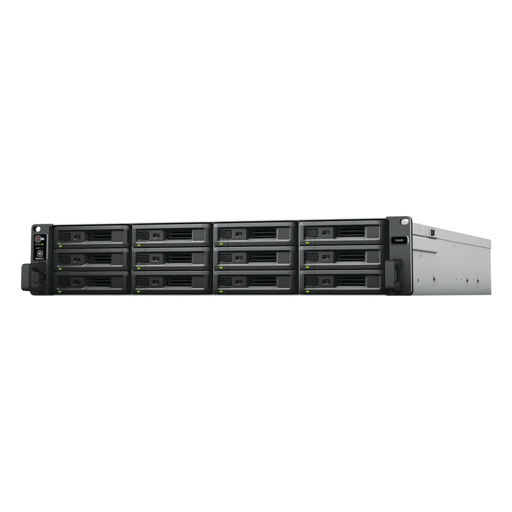Servidor de Almacenamiento Synology SA6400 | 12 Bahías | Escalable hasta 108 Bahías | AMD EPYC 7272 | 32 GB DDR4 ECC | 10GbE RJ-45 | RAID F1, 0, 1, 5, 6, 10.