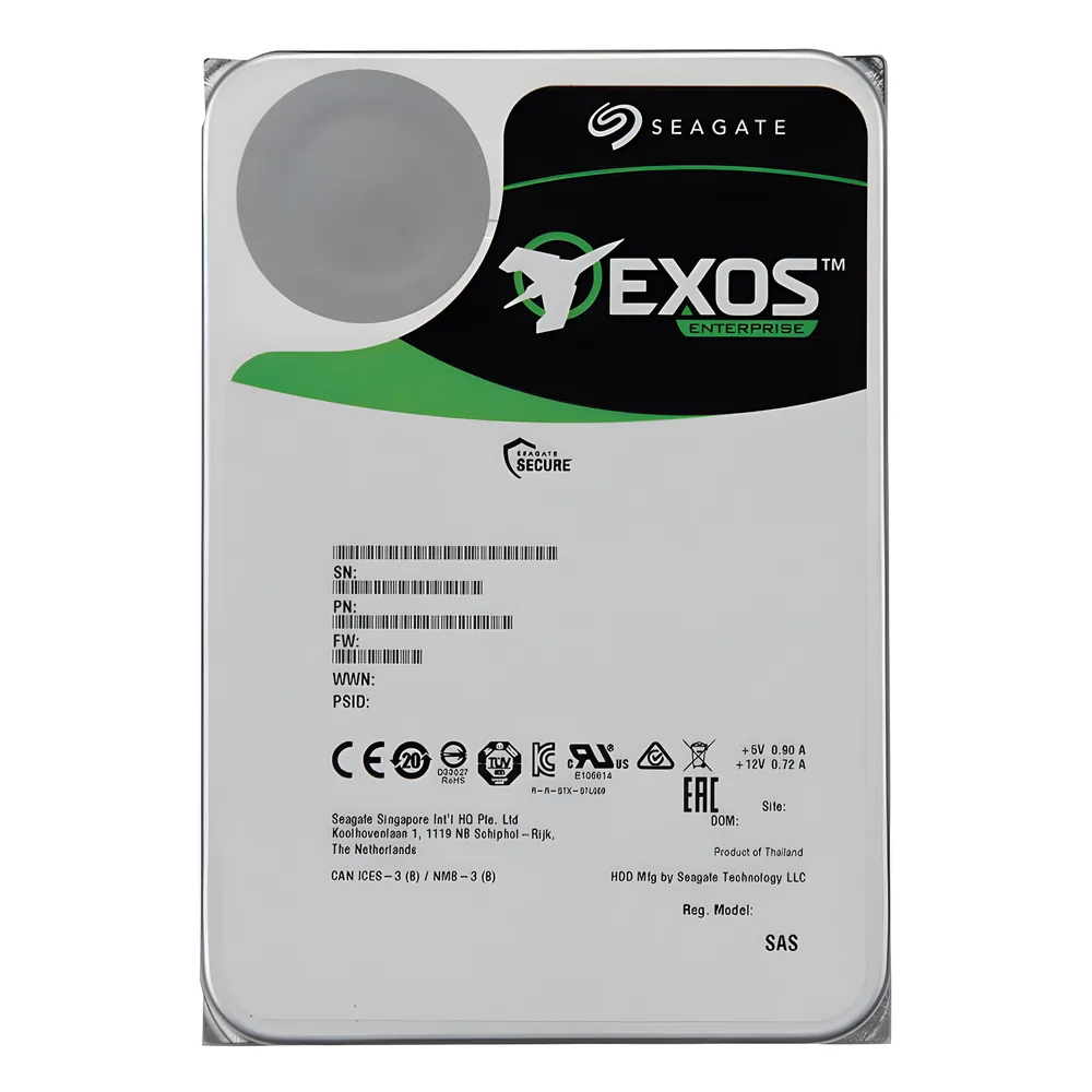 Disco Duro 3.5" 16 TB EXOS / 7200 RPM / SATA / Alto Rendimiento / Recomendado para DSA81024S