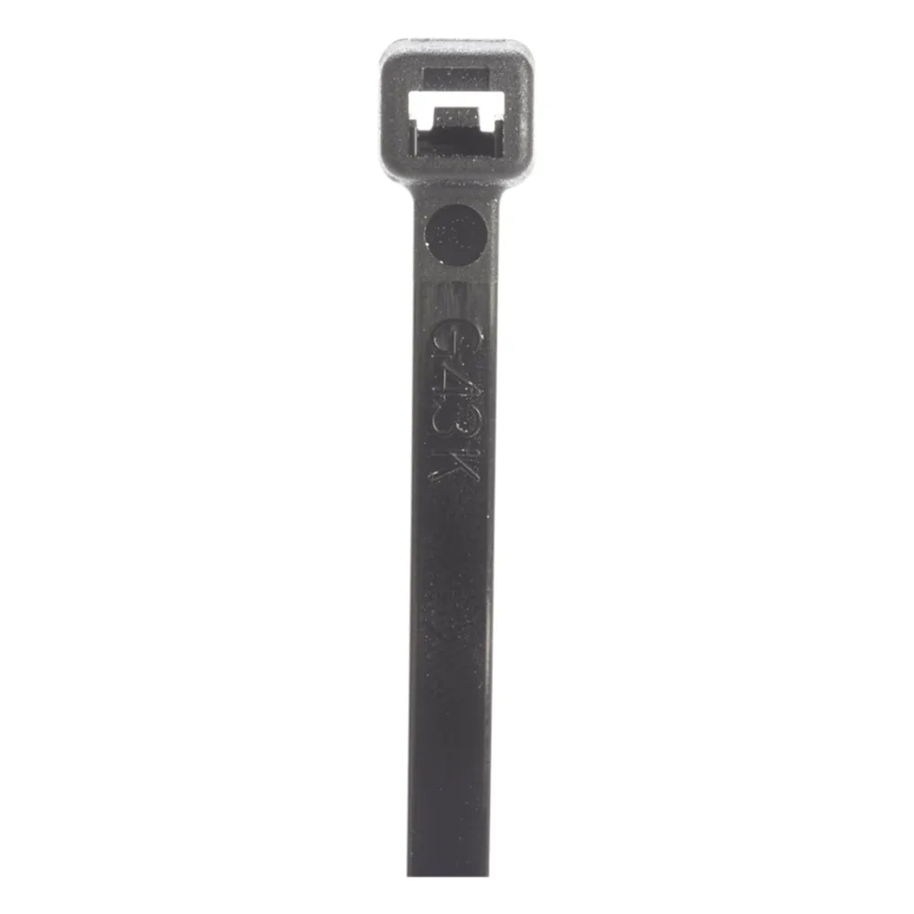 Cincho de Nylon 6.6 StrongHold™, 533mm largo x 7.6mm ancho, Color Negro Exterior, Resistente a Rayos UV, Paquete de 100pz