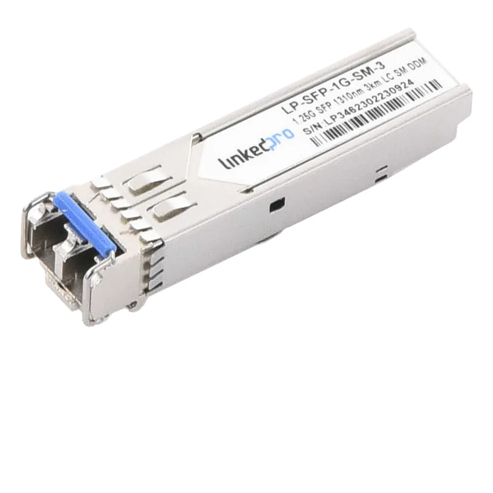 Transceptor Óptico SFP (Mini-Gbic) / Monomodo 1310 nm / 1.25 Gbps / 1000BASE-EX / Conectores LC/UPC Dúplex / DDM / Hasta 40 km