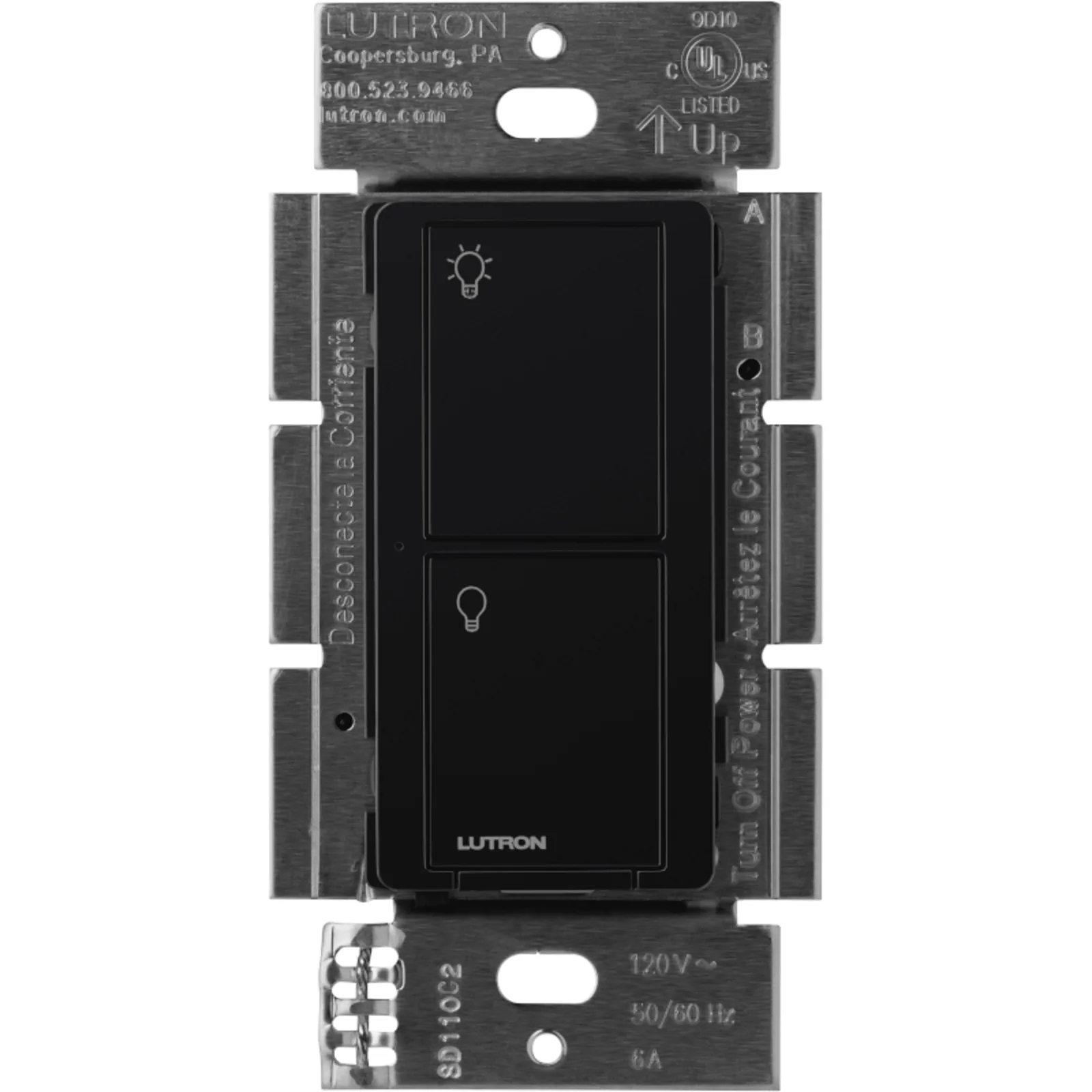 Interruptor inteligente de pared on/off, requiere cable neutro, control remoto vía app y Pico, Caseta Wireless