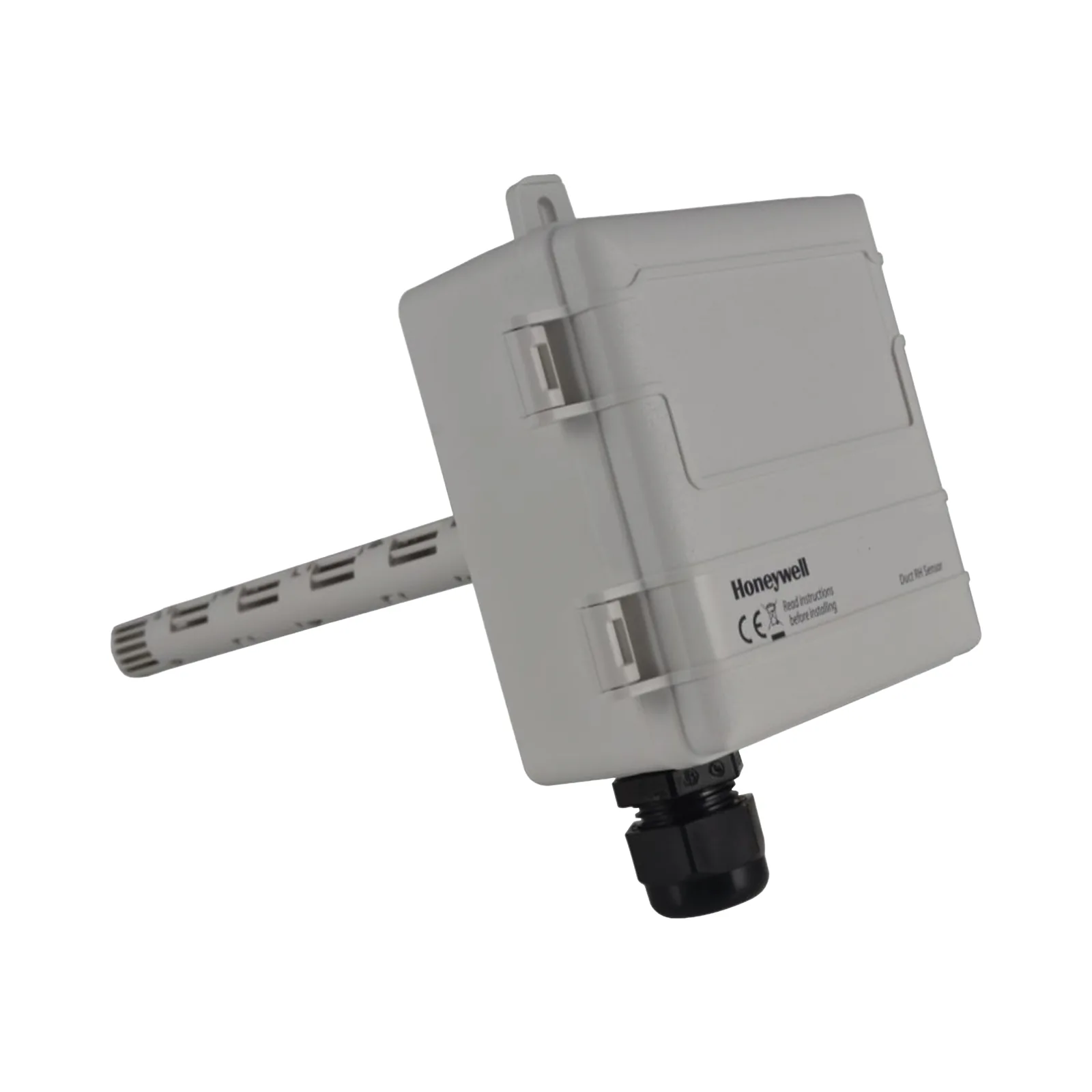 Sensor de humedad y temperatura para montaje en ducto, termistor 20 kOhm, precisión 2% HR, salida seleccionable