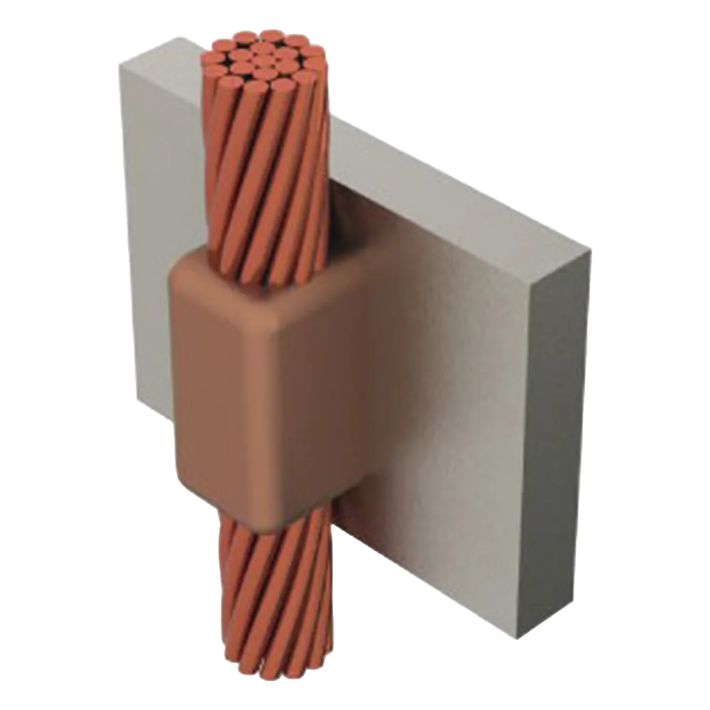 Molde para soldadura exotermica cable de paso vertical cal.4/0 a Placa Vertical.