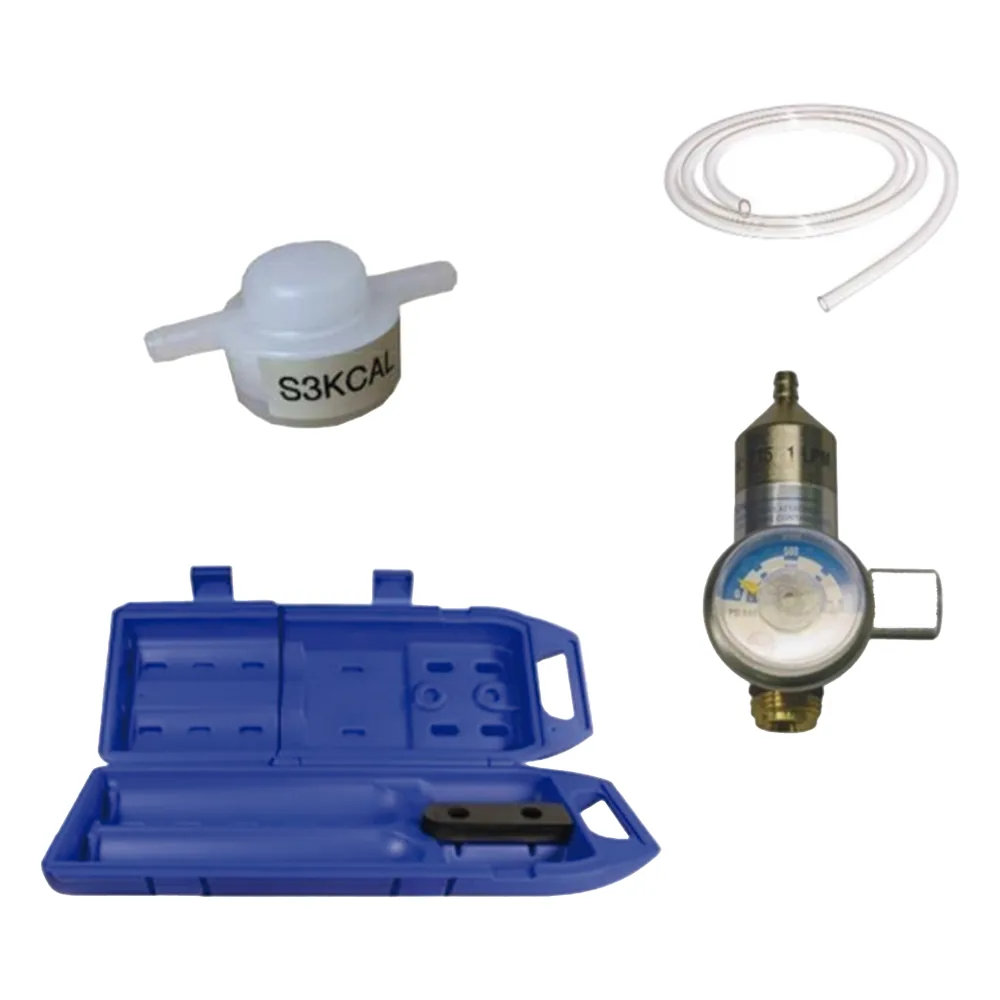 Kit de calibración para sensores de gases tóxicos con tubería, adaptador de flujo y regulador, serie Sensepoint XCD