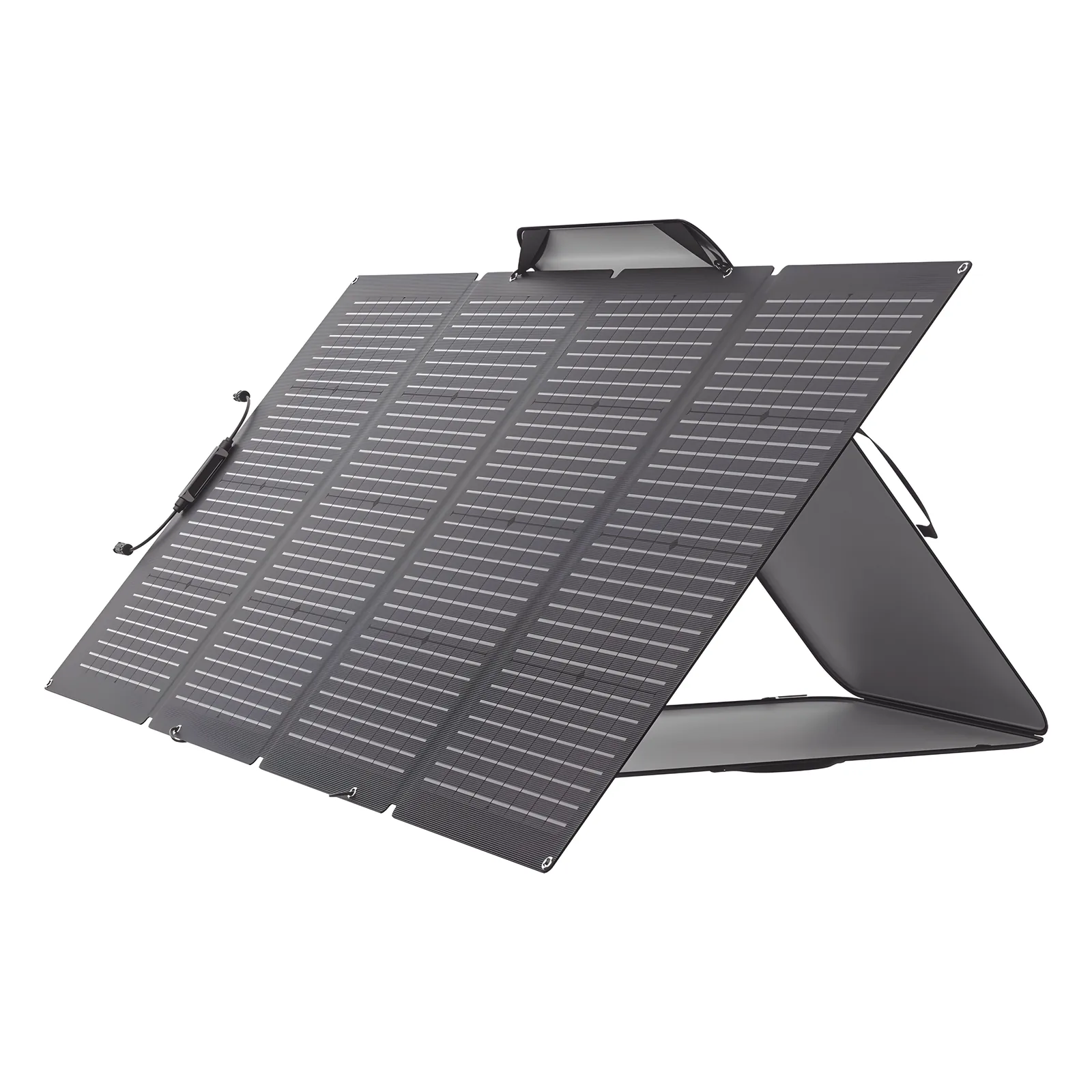 Módulo Solar Portátil y Flexible de 220W Recomendado para Estaciones Portátiles EFD330, EFD350 ó EFD500 / Ajuste de Ángulo / Carga Eficiente / Incluye Cable XT60 a MC4