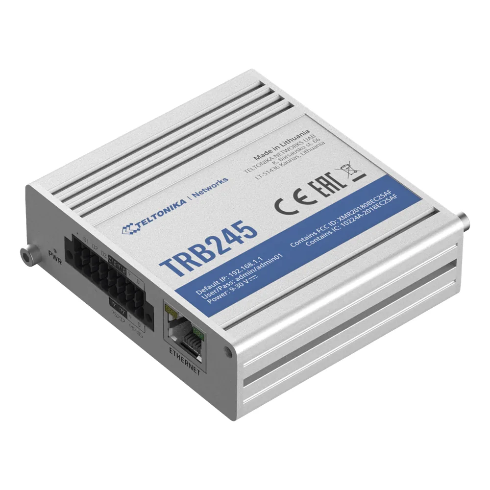 Gateway Industrial LTE M2M (Cat 4), puertos Serial RS232/RS485
