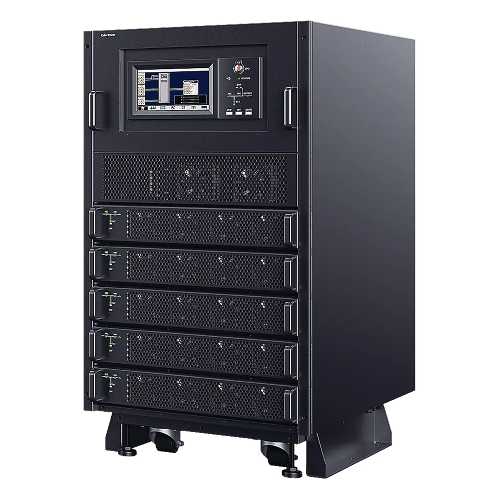 UPS Modular Trifásico Escalable de 40 kVA/40 kW, Topología Online Doble Conversión, Voltaje de 208/220 Vca de L-L, Respaldo de 4 Minutos al 100% de Carga, Incluye Módulo y Banco de Baterías