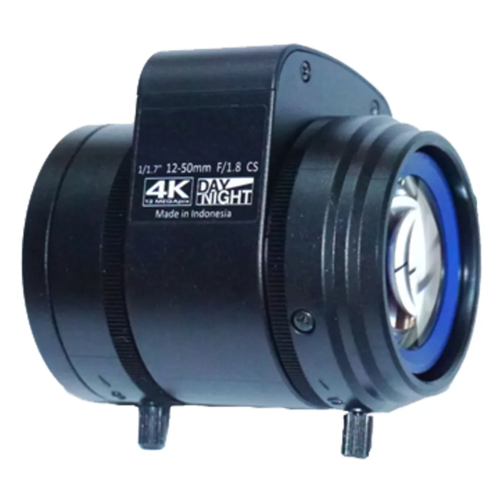 Lente Varifocal 12MP de 12 a 50mm / CS-MOUNT 1/1.8" / Dia/Noche / DC-IRIS