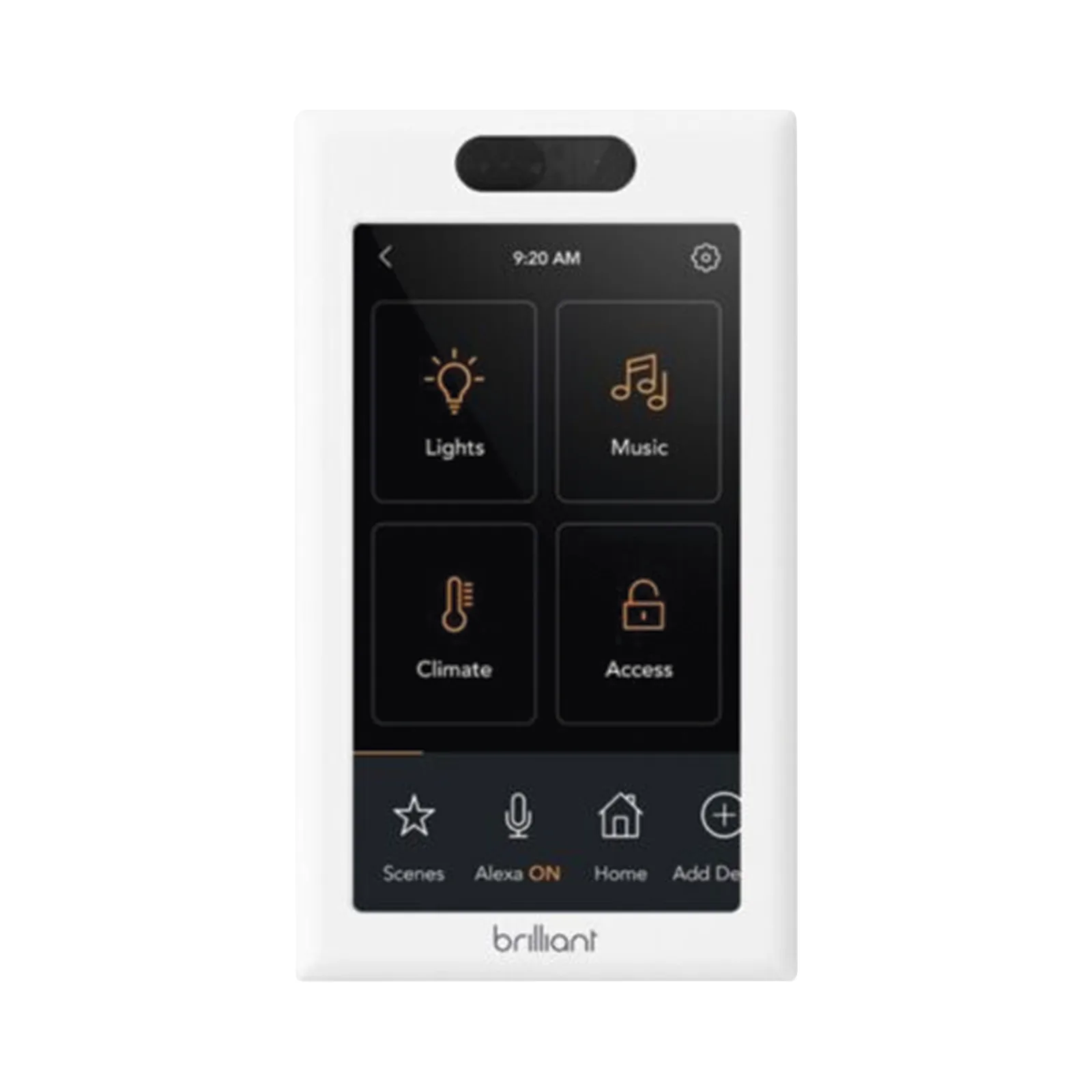 Control de iluminación touch desde su pantalla en pared