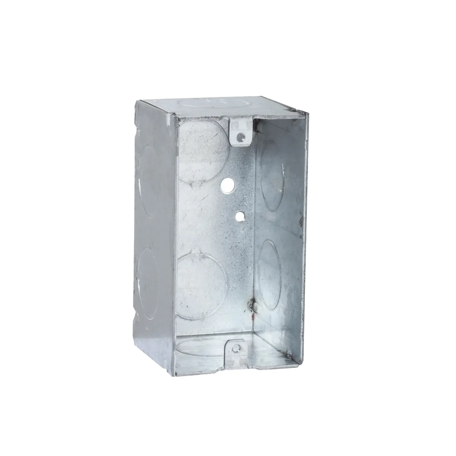 Caja (Chalupa) 4x2"/ Profundidad 2-1/8"/ 8 Entradas de 3/4"/Soldada