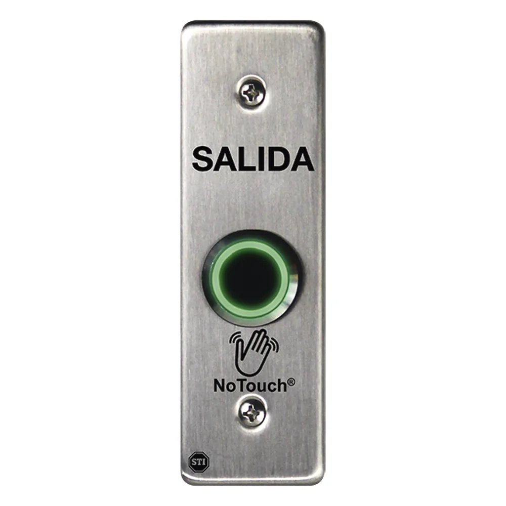 Interruptor IR NoTouch® de Acero Inoxidable, Montaje Delgado, Caja Posterior, SALIDA