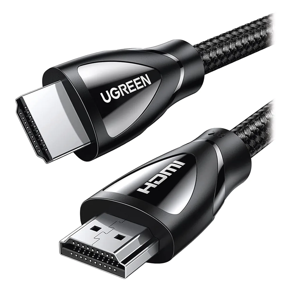 Cable HDMI 2.1 de Nylon Trenzado / 3 Metros / 8K@60Hz/4K@120Hz / eARC (Canal de Retorno de Audio / HDR10+ / VVR / HEC (Canal Ethernet HDMI) / ALLM / 3D / Dolby Atmos / Dolby Visión / 48 Gbps / Mayor Duración.