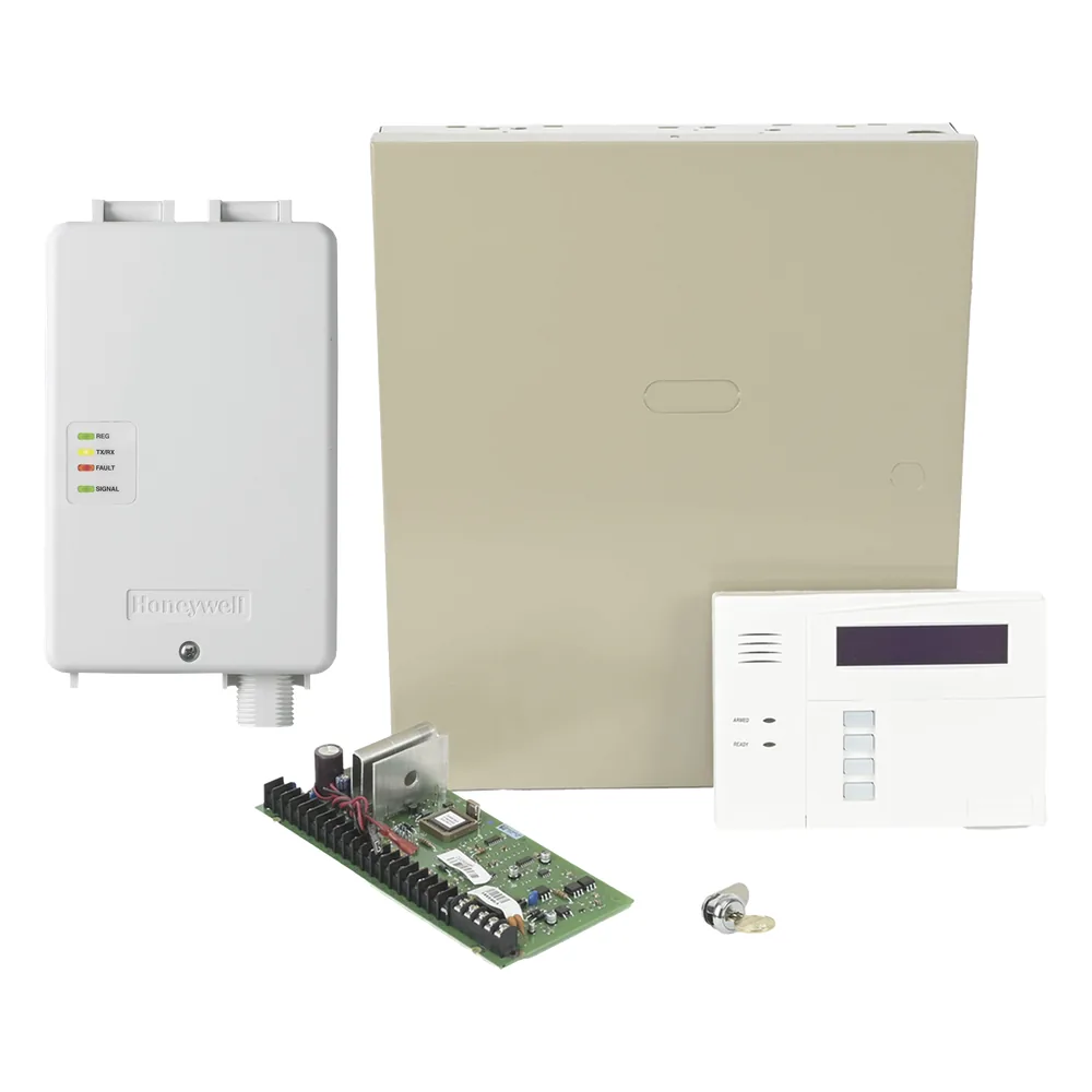 Kit de panel de alarma con teclado alfanumérico, receptor inalámbrico integrado y comunicador celular 4G LTE