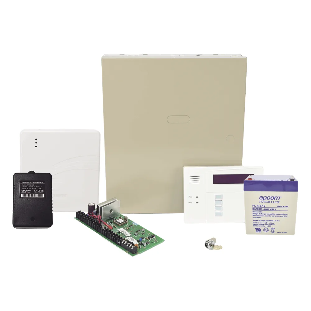 Panel de alarma híbrido con teclado 6160RF y comunicador IP integrado, ampliable a 48 zonas
