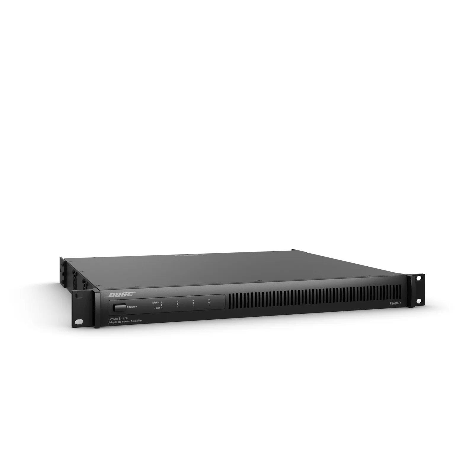 Amplificador de Audio PowerShare | 4x150w | Potencia Adaptable | 4 Canales Dante | Alta y Baja Impedancia