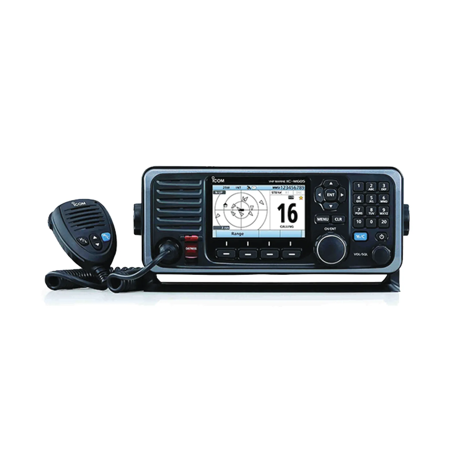 Radio Móvil Marino en la banda de VHF, con pantalla a color de 4.3 pulgadas, receptor de GPS, grabador de voz, no incluye el receptor AIS