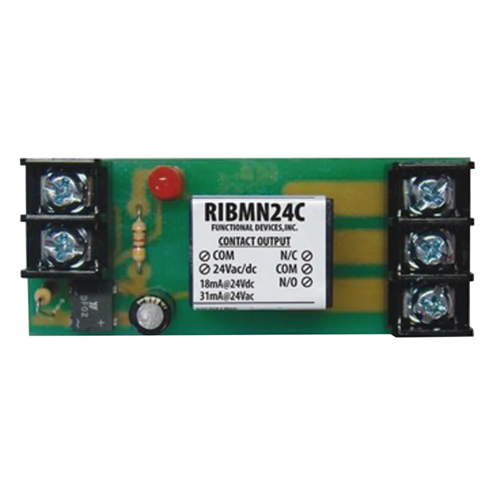 Relevador de control piloto SPDT de montaje en riel de 2.75 pulgadas, bobina 24 VAC/CD, contactos de 15 A