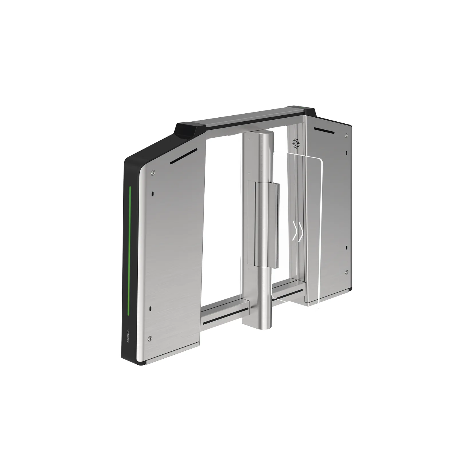 Torniquete Inteligente IZQUIERDO con Reconocimiento Facial Incluido / 12,000,000 MCBF / 20 Pares de IR para Detección de Peatón / Controlador Incluido / Acero Inoxidable SUS304 / Carril de 65 cms