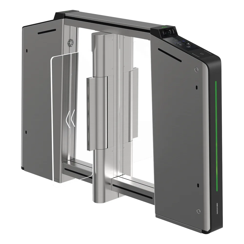 Torniquete Inteligente CENTRAL con Reconocimiento Facial Incluido / Para Ampliar Numero de Carriles con Torniquetes DS-K3B631TX Izquierdo y Derecho / Acero Inxoxidable SUS304 / Carril de 65 cms