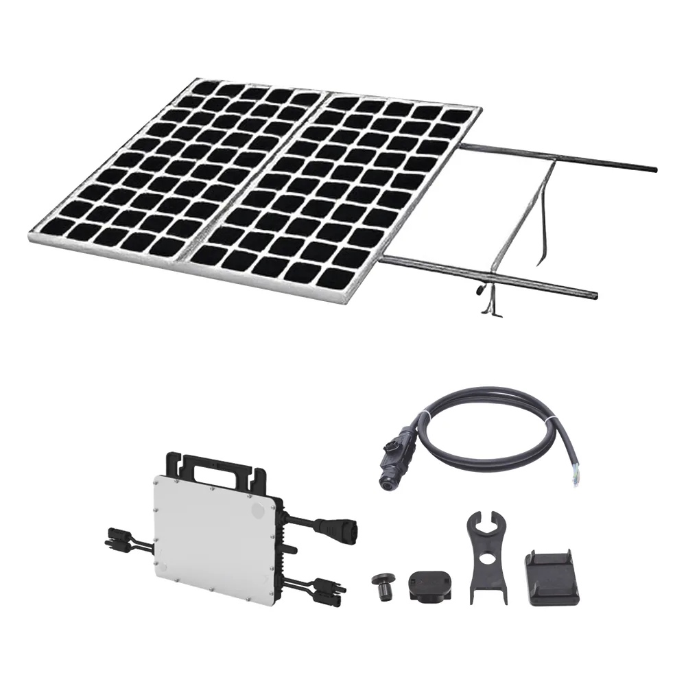Kit Solar para Interconexión de 1.1 KW de Potencia Pico 220Vcc con Microinversor 1KW y 2 Módulos de 550 W (Incluye Montaje )