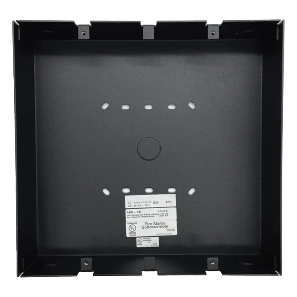 Caja de montaje en superficie para anunciador de red NCD, color negro