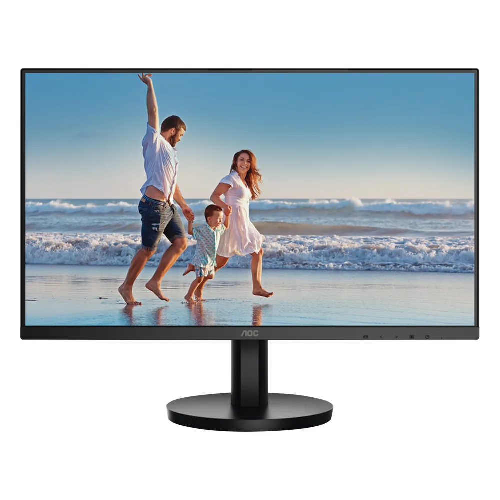 Monitor LED de 23.8" VESA, Resolución 1920 x 1080 Pixeles, Entradas de Video VGA/HDMI. Panel VA LCD Backlight LED. Ultra Delgado