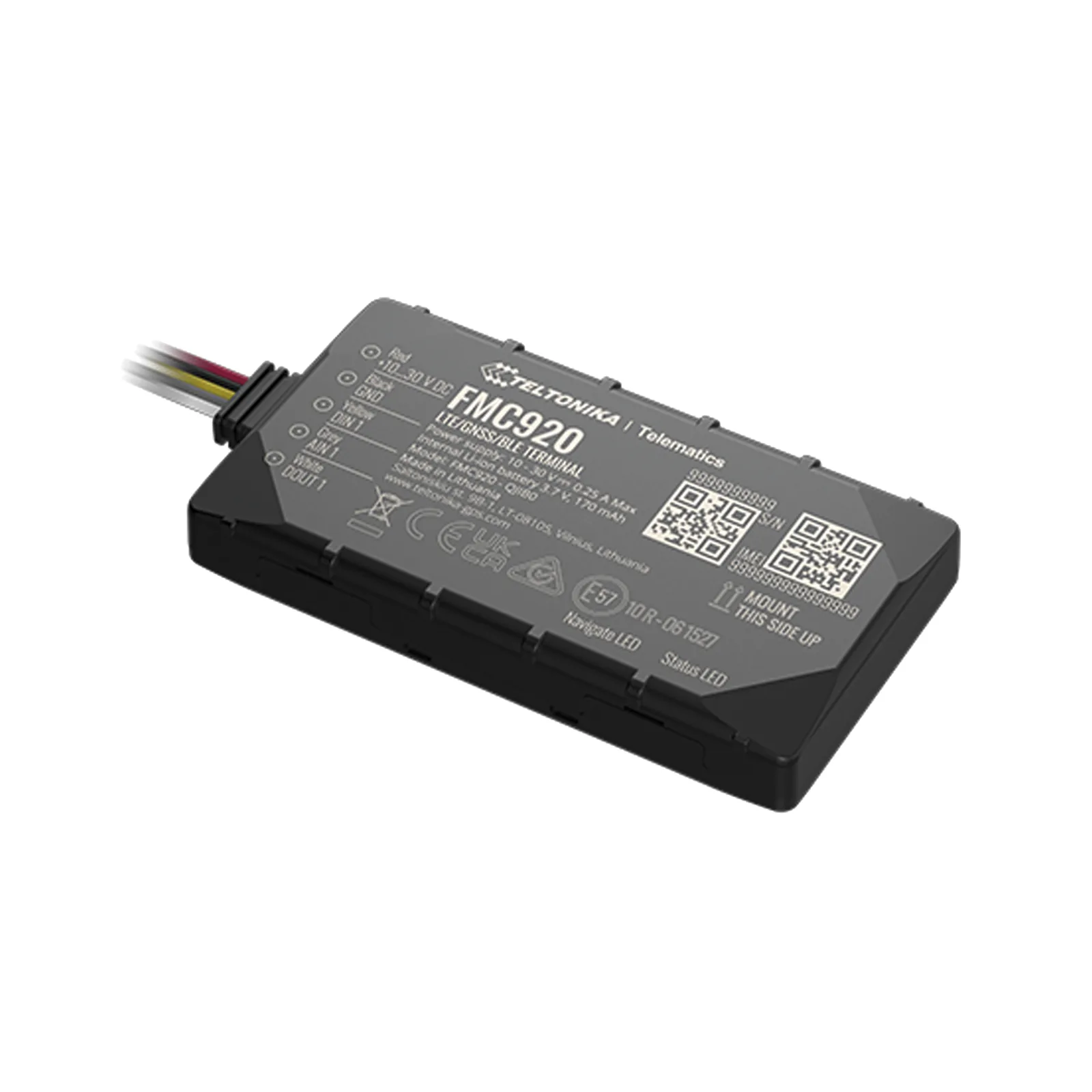 Eficiente Rastreador Vehicular (GPS) 4G LTE CAT 1 y 2G / Bloqueo Remoto / Detección de Jammer / Sensores de Temperatura, Humedad, Magnéticos y de Combustible Bluetooth
