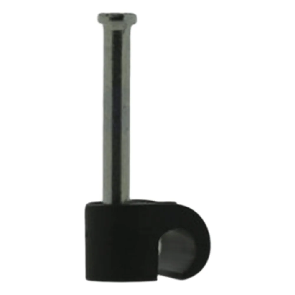 Grapa negra para Fibra óptica redonda de 3 mm (100pzs) (3101-00400)