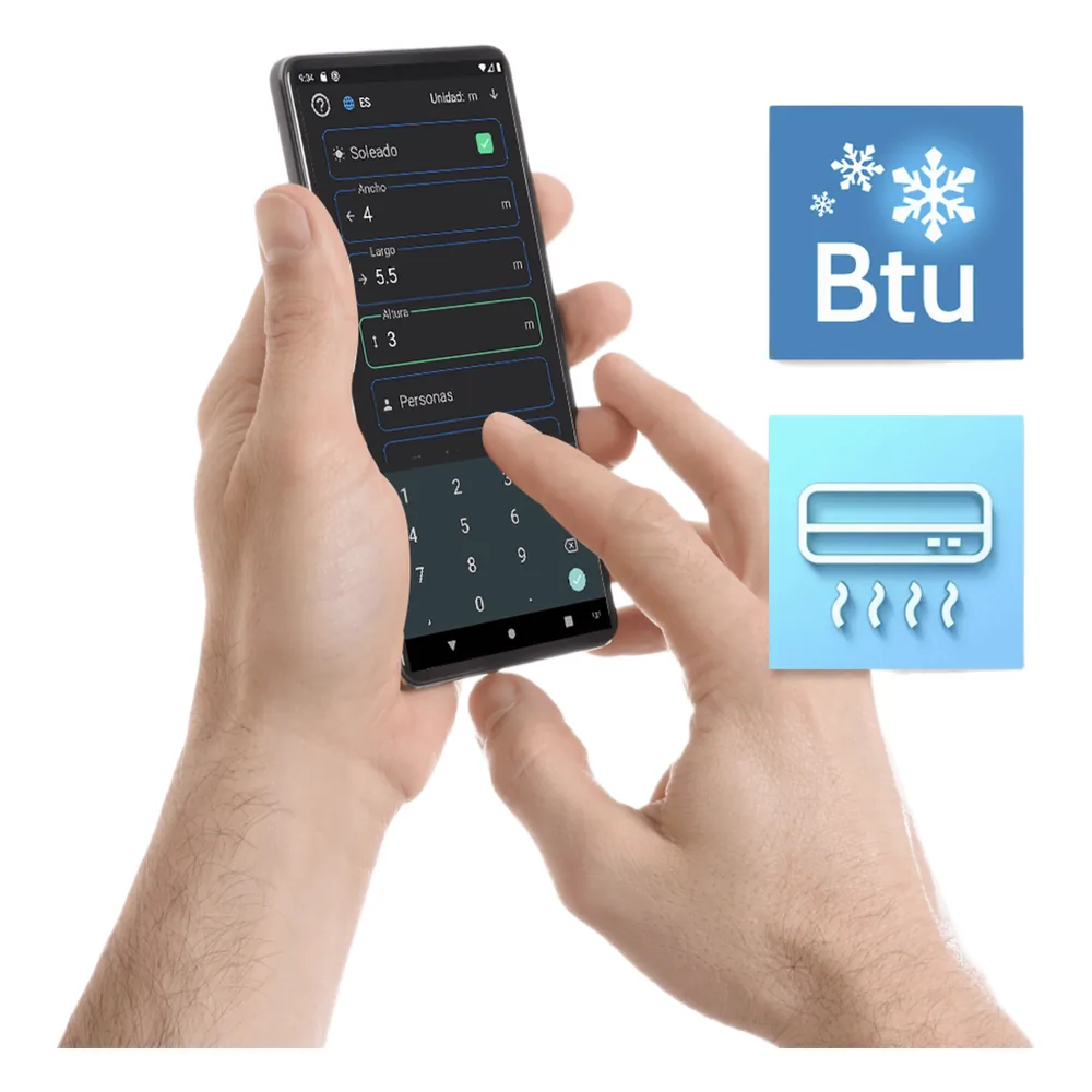 Calculador de capacidad de enfriamiento BTU Aufit