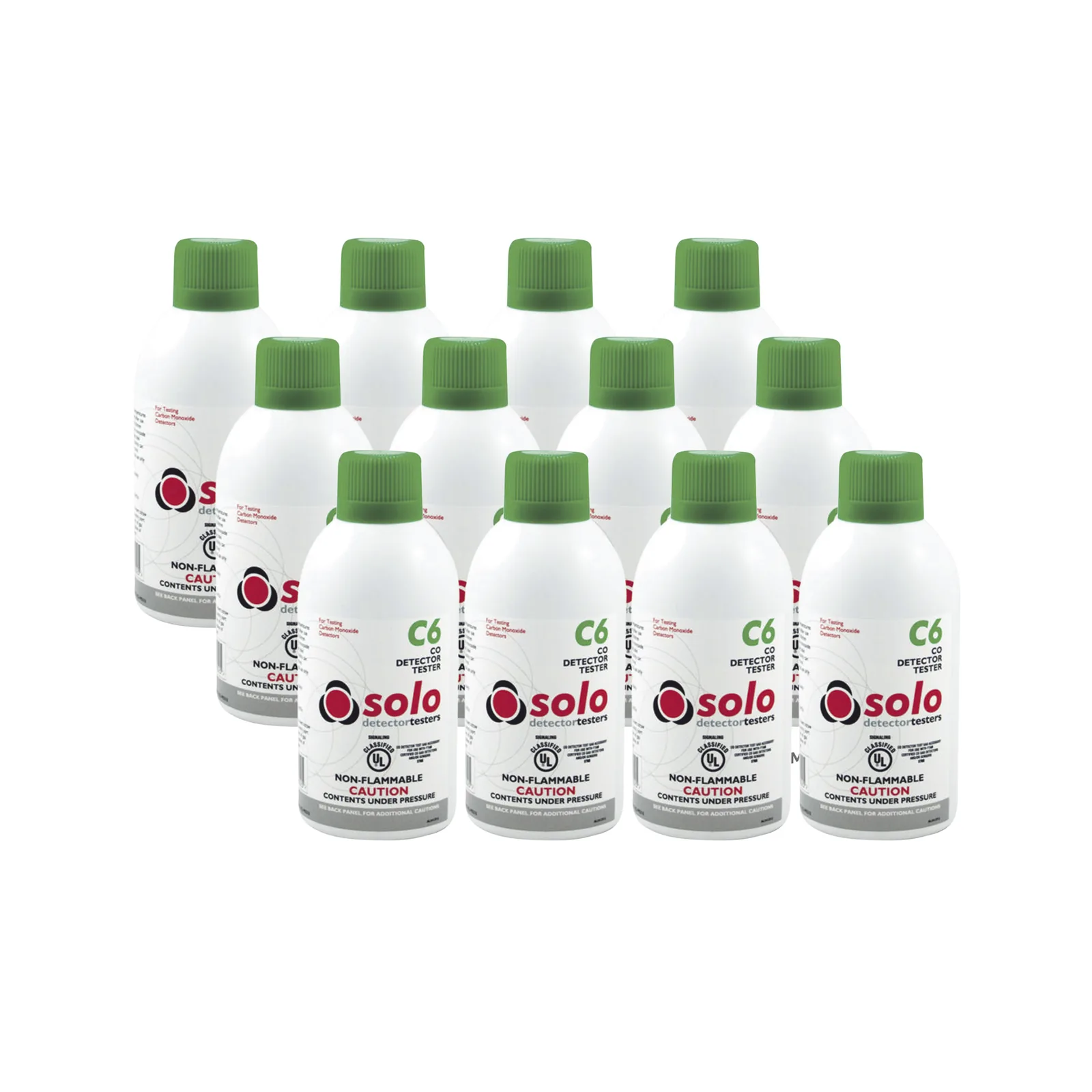Paquete De 12 Latas De Gas Genuino De Monóxido De Carbono CO De Uso Manual o Dispensadores SOLO-330/SOLO-332