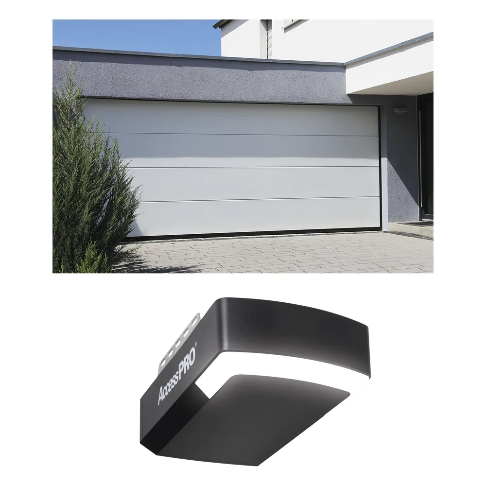KIT COMPLETO Puerta D/ Garage 20x7 Pies / Lisa Linea Central / Color blanco / Insulada / Incluye Motor FS1000APPRT / 1/2HP / Fuerte/Silencioso/Luz LED/Motor DC .