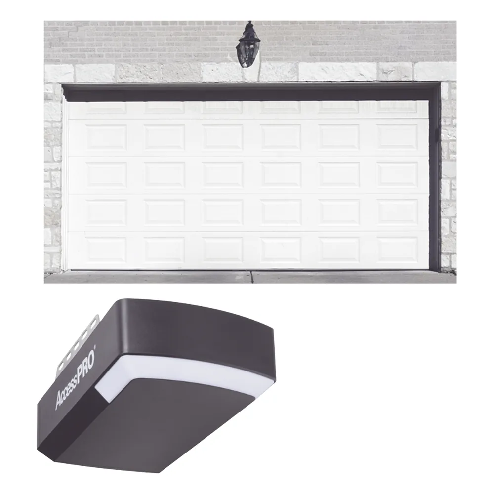 KIT COMPLETO Puerta D/ Garage 14x8 Pies / Cuadro Corto / Color blanco / Insulada / Incluye Motor FS1000APPRT / 1/2HP / Fuerte/Silencioso/Luz LED/Motor DC .